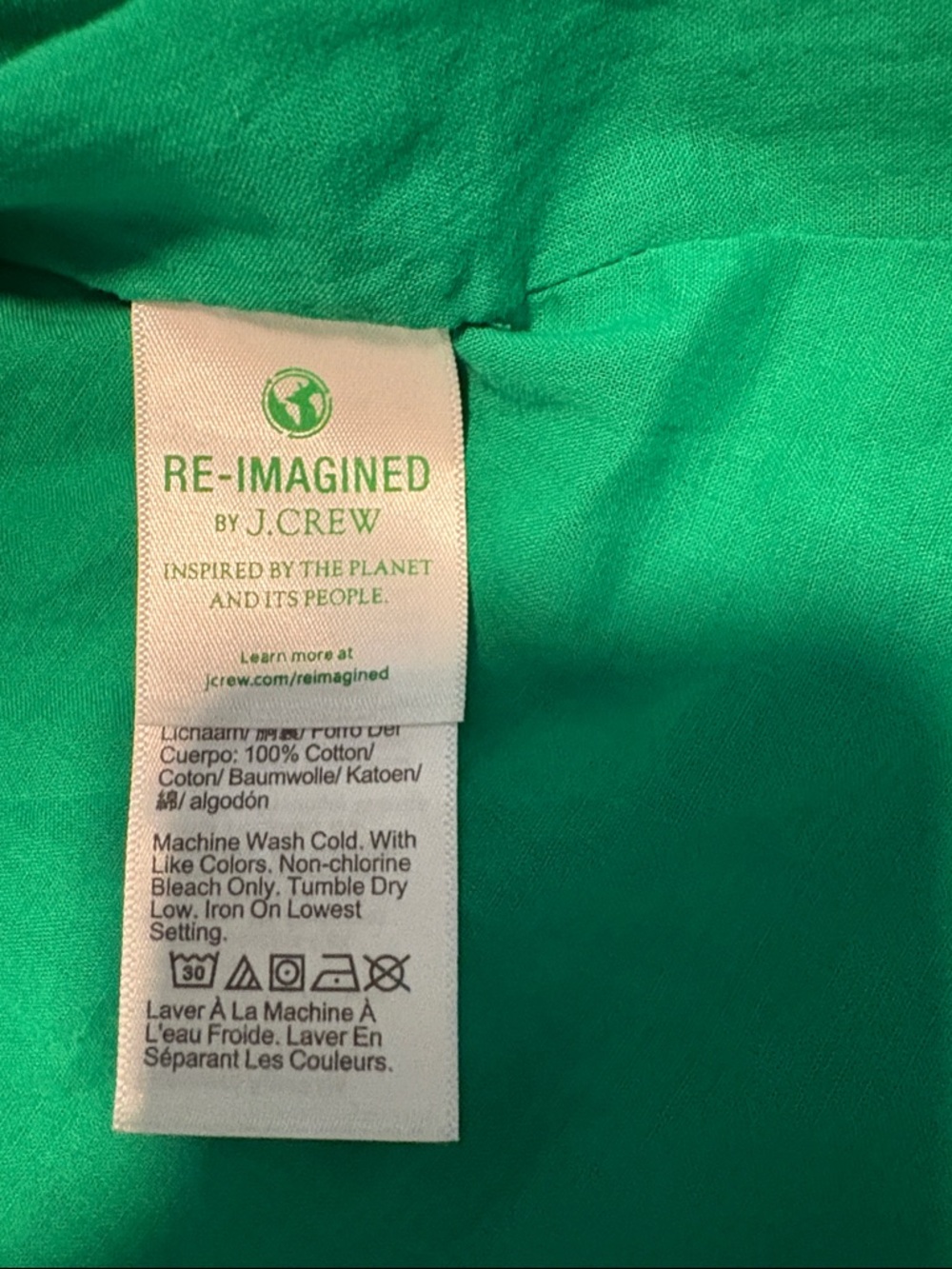 J. Crew Green Eyelet Midi Dress - Picture 7 of 11